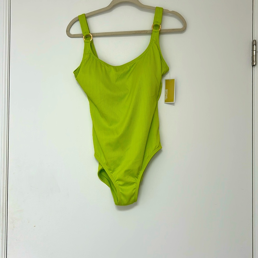 Vibrant limeade One-Piece Michael Kors  Swimsuit women’s size 14